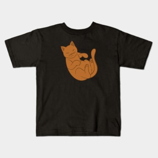 Orange Cat Kids T-Shirt